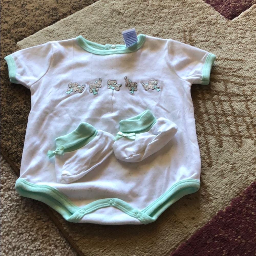 Onsie with matching booties